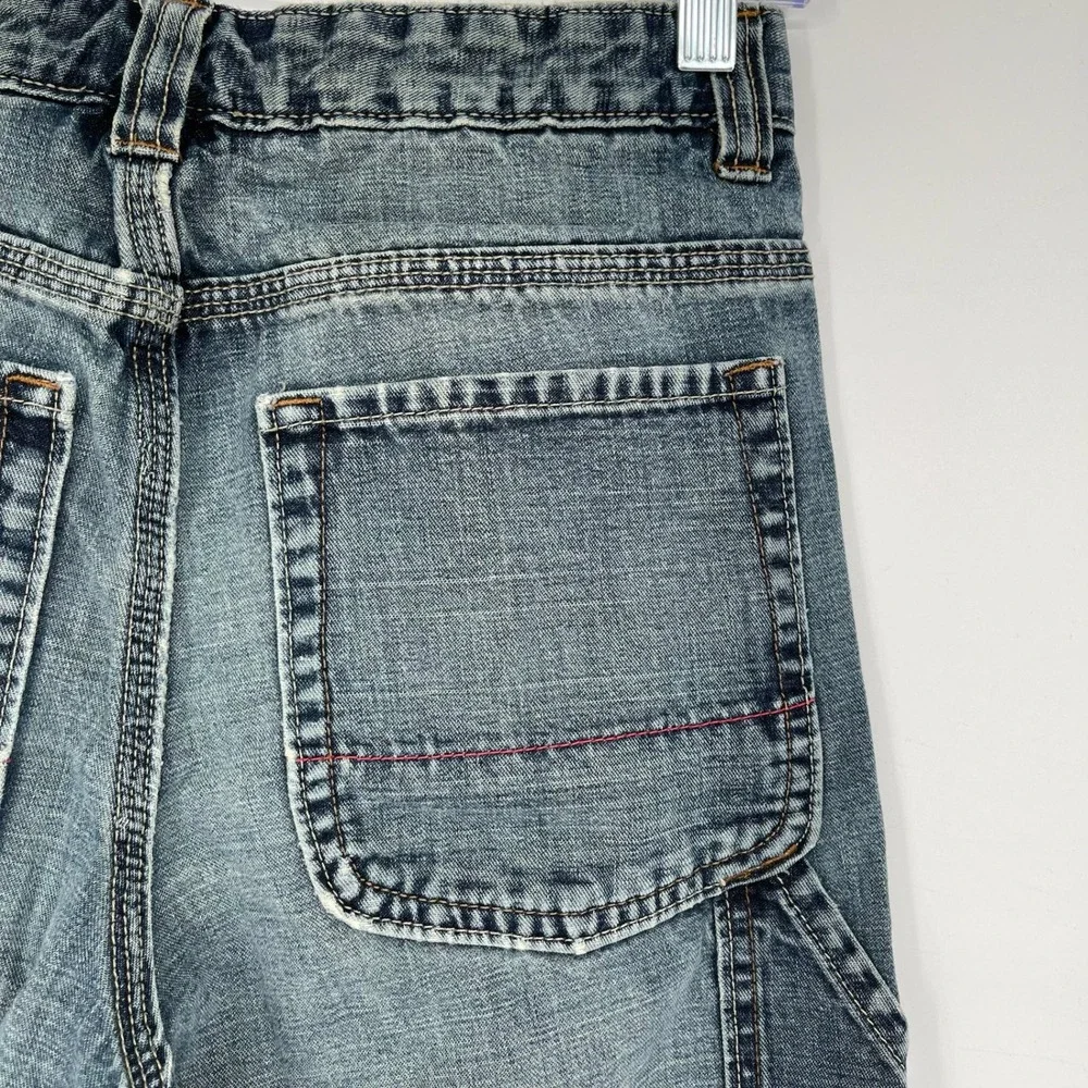 Gap Boy's Blue Straight Leg Carpenter Utility School Denim Jeans Size 16 Regular